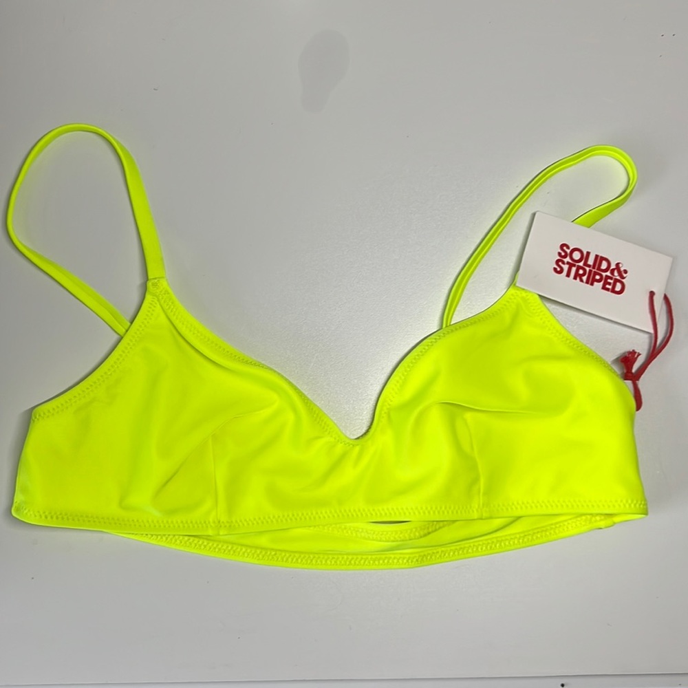 Solid and Striped Rachel Bikini Top